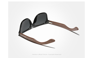 NINESUN 2024 gafas de sol clásicas de nogal para <span class=keywords><strong>hombre</strong></span> gafas polarizadas de madera UV400 proteger Retro antirreflectante 5520 gafas de sol - Product Image 2