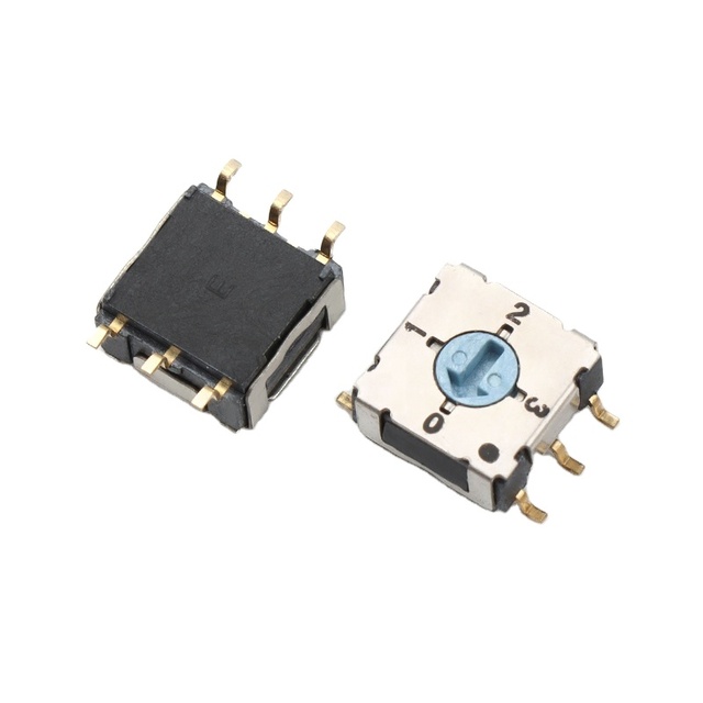 Rotary Smd 4 Position Dip Switch Code Slector Switch 6PINS Smt Mini Rotary Dip Switch