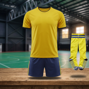Uniformes de Fútbol al por Mayor, Conjunto de Uniforme de Fútbol de Secado Rápido, Manga Corta, Unisex - Product Image 1