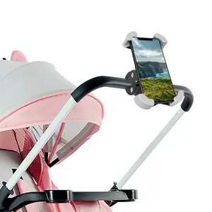 Universal Baby Carriage Stroller Golf Car Phone Mount Holder For 3.5-6.5 Inch Mobile Phone