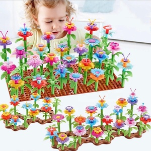 <strong>Kids</strong> Educational Create Flower Garden Colorful Building Blocks <strong>Set</strong> STEM DIY Assemble Stacking <strong>Gardening</strong> Flower Construction Toy - Product Image 3