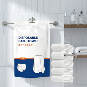 Serviettes <span class=keywords><strong>de</strong></span> <span class=keywords><strong>bain</strong></span> jetables emballées individuellement, séchage rapide, absorbantes, douces, pour les voyages, les hôtels, les spas, les salons - Product Image 2
