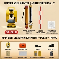 Théodolite numérique électronique SOUTH DT-02LH, précision 2'', avec double laser et plomb optique, instrument de topographie pour la mise en plan de chantier