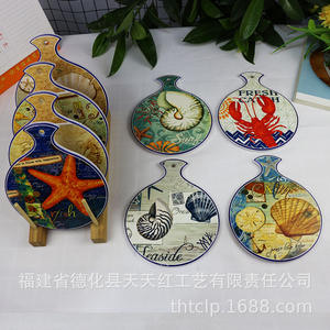 Set de table en céramique en forme de ballon 870219, antidérapant, isolant thermique, motif décoratif personnalisé, protection UV - Product Image 3