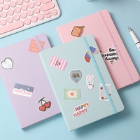 Carnet A5 en PU à couverture rigide, avec dorure à chaud, fermeture à sangle mignonne, journal en PU, bloc-notes coloré, 80 feuilles lignées – Nouveauté 2026, Vente Flash