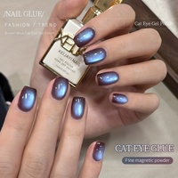Vernis à ongles gel UV XEIJAYI Marron Bleu Effet Œil de Chat, Norme Européenne, Sans TPO, OEM ODM, Fournitures en gros pour la peinture des ongles