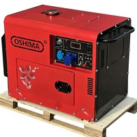 Générateur Diesel Silencieux Monobloc à Refroidissement par Air 5kW 6kW, MOQ, Couleur Personnalisée, Marque Privée, Prêt pour l'E-commerce, Livraison Rapide
