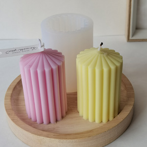 Eco-Friendly Easy Release Soft Silicone Non-Toxic Heat Resistant DIY <strong>Resin</strong> Molds <strong>Strips</strong> Tapered Cylinder Candle Making Molds - Product Image 3