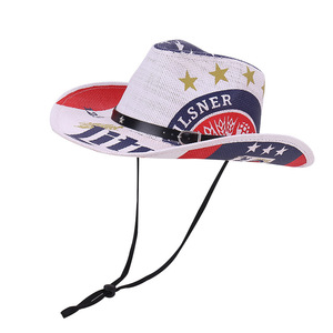 <span class=keywords><strong>Sombrero</strong></span> de vaquero de caballero Retro americano europeo, nuevo <span class=keywords><strong>sombrero</strong></span> de Jazz de paja para hombres y mujeres para la celebración del Festival al aire libre de verano para <span class=keywords><strong>Amazon</strong></span> - Product Image 5