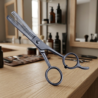 Ciseaux de coiffure professionnels économiques et abordables avec lame à pointe arrondie, 28 dents, pour droitiers, pour la coupe de cheveux