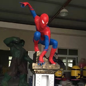 Sculpture de collection Spider-Man en résine de fibre de verre, 200 cm, fabriquée à la main par une usine chinoise OEM professionnelle. - Product Image 1