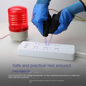 1000V 절연 양면 방수 경량 1KV 저전압 전기 라텍스 코팅 안전 장갑 건축용 - Product Image 2