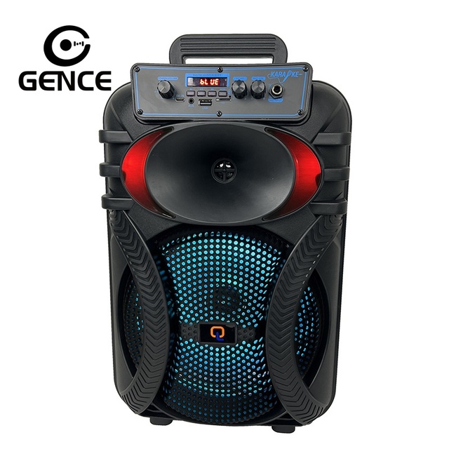 2026 Hot Selling Portable for Speaker-20W Stereo Sound RGB LED Lights AUX Input Shockproof Design for Outdoor Adventure