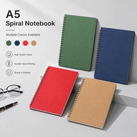Carnets de notes promotionnels personnalisés format A5 avec logo imprimé sur la couverture, carnet de notes pour le bureau, l'école, bloc-notes A5 personnalisé