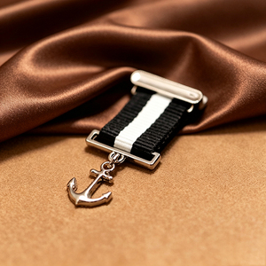Broche de aleación de zinc con forma de rueda de barco de la Marina, insignia de metal esmaltada estilo epaulette personalizada, broche para disfraz náutico, bajo MOQ - Product Image 4