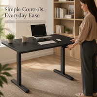 Table de bureau électrique silencieuse AOR pour la maison, bureau debout, bureau d'apprentissage, design moderne, plateau en bois, couleur personnalisable, facile à assembler
