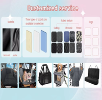 Funda de Asiento de Coche para Mascotas Personalizada, Impermeable, Ecológica, con Base Rígida, Ventana de Malla, Antideslizante, para Todas las Estaciones