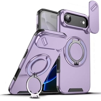 Étuis de téléphone BAILI Factory 2025 populaires avec support magnétique rotatif à 360 degrés et protection d'objectif à clapet pour iPhone 17