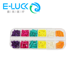 Monouso in plastica ausiliare dentale zeppe colorate quadrate riparazione denti in legno di plastica cunei dentari in legno colorato - Product Image 2