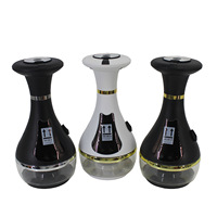 Chicha électronique arabe en métal avec LED, rechargeable, accessoires de bar avec contrôle automatique de la température, charbon et pâte à chicha