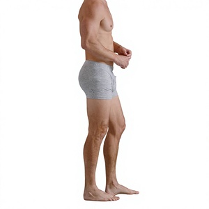 OEM <b>Custom</b> Logo Heat-Transfer Printed Seamless Fusing Men's Adult Antibacterial Breathable Cotton Spandex Knit <b>Boxer</b> Briefs - Product Image 5