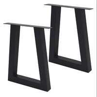 Banc de restaurant industriel personnalisé en fonte et acier, meubles de salle à manger et de café, pieds de table en métal pour table