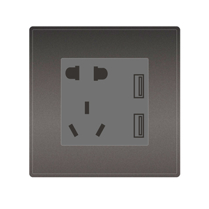 V1-WNWK-USBA/C Champaign Gold Color PC Material Universal Customized Hotel Electrical Switches and <b>Sockets</b> <b>With</b> <b>USB</b> a and Type C - Product Image 6