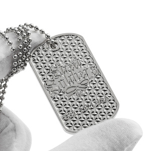 Thời Trang Mát Tùy Chỉnh 2D/3D Kim Loại Mạ Nickel Dập Nổi Vòng Cổ Người Đàn Ông Phụ Nữ <span class=keywords><strong>Dog</strong></span> Thẻ ID <span class=keywords><strong>Tag</strong></span> Mặt Dây Chuyền Với Bóng Chuỗi - Product Image 3