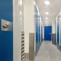 Mini entrepôt moderne Unités de stockage en libre service Casier de stockage intelligent pour bureau, hôtel, stockage extérieur en acier Style design chinois
