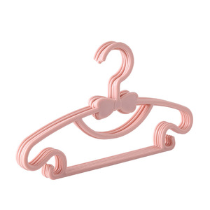 Children's <b>plastic</b> clothes hanger, baby dry and wet dual-use clothes rack, children's butterfly sturdy clothes hanger, infant - Product Image 5
