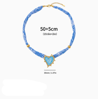Collar de Acero Inoxidable Estilo Nicho para Mujer, Más Vendido, con Múltiples Dijes, Perlas y Diamantes de Imitación
