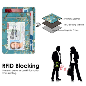 <span class=keywords><strong>Portefeuille</strong></span> intelligent RFID en cuir PU de gros, avec mini porte-cartes, pour hommes, idéal pour les cartes de visite - Product Image 3