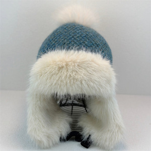 Gorro Cálido Forrado de Lana Gruesa para Mujer, de Alta Calidad, Versátil para Invierno, para Cabezas Grandes, a Prueba de Frío, con Orejeras - Product Image 3