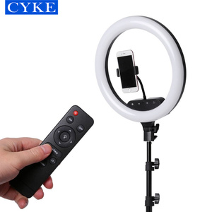 CYKE-Anillo De Luz Led para selfis, 14 pulgadas, 36cm, lámpara De Luz con soporte para teléfono, AL36 - Product Image 3