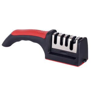 Aiguiseur de couteaux manuel multi-étapes 4-en-1 pour lames de cuisine domestiques - Product Image 4