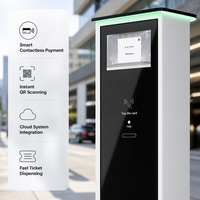 Máquina expendedora de tickets de estacionamiento inteligente OEM personalizada, terminal de pago de autoservicio, escáner de código QR, lector de tarjetas, proveedor directo de fábrica