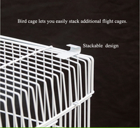 Cage de transport en métal pour animaux de compagnie, cage à oiseaux en acier, cage empilable pour plusieurs oiseaux, cage pour animaux de compagnie extra-petits