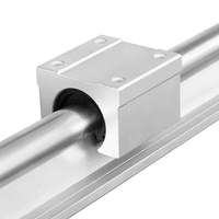 WEEMT SBR50 Rail de glissière pour table de travail du bois, guide linéaire à axe optique avec bloc et support de roulement dédié