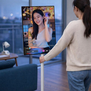 Écran publicitaire mobile portable sans fil, écran tactile Android intelligent, moniteur alimenté par batterie de 21,5 pouces avec caméra pour l'intérieur - Product Image 1