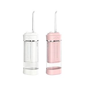 เครื่องฉีดน้ำไฟฟ้าแบบพกพา 300 มล. ชาร์จใหม่ได้ พร้อมหัวฉีด 5 แบบ สำหรับทำความสะอาดฟันผู้ใหญ่ - Product Image 1