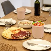 Gobelet à soupe jetable en papier kraft de qualité alimentaire 8oz 12oz 16oz avec logo personnalisé, biodégradable, enduit de PE pour nouilles, crème glacée, salade