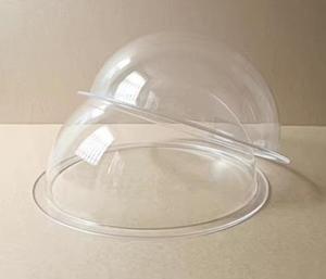 Trong suốt Acrylic bán cầu chống bụi hiển thị bìa, trang trí chụp đèn, bán tròn mèo Giường nhựa cây nhà - Product Image 1
