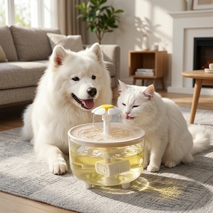 Distributeur de nourriture pour animaux de compagnie Lingliang portable ultra-sûr pour chatons, chiens, avec minuterie, 1,5 L, alimentation sans stress avec vision nocturne - Product Image 1