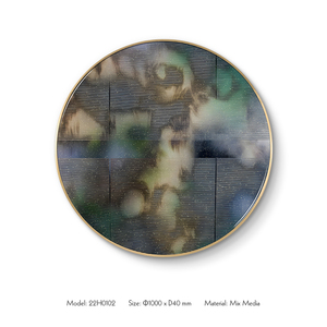 Top Artwork Mixed Media Round Metal <strong>Wall</strong> <strong>Art</strong> for Hospitality Interior Design Decorations for Home Decor Luxury <strong>Resin</strong> Crafts