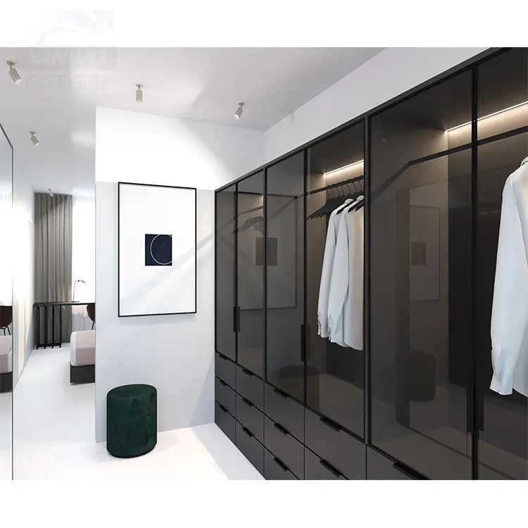 BFP Manufacturer French Madera Detachable Foldable Wardrobe Closet Bedroom Closet