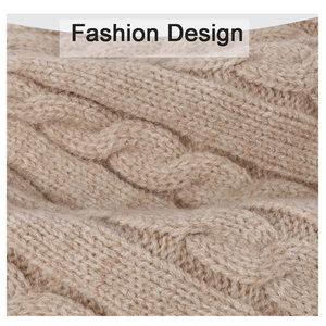 <span class=keywords><strong>Ensemble</strong></span> <span class=keywords><strong>bonnet</strong></span>, écharpe et gants en laine tricotée à rayures carrées avec logo personnalisé, pour homme et <span class=keywords><strong>femme</strong></span>, chaud et doux en alpaga, extensible, 3 pièces - Product Image 3