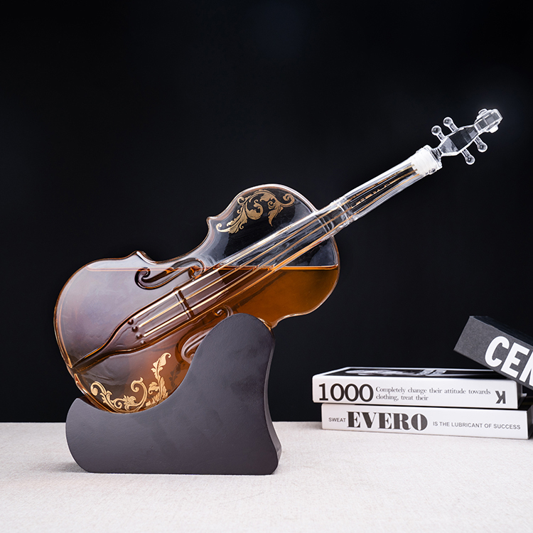 1000Ml Handmade Craft Creative Violin Whisky