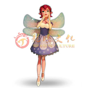 Escultura de Elfa Personalizada de Fibra de Vidrio Simulada Hecha a Mano, Robot Humano Animatrónico para Restaurante o Cafetería - Product Image 3