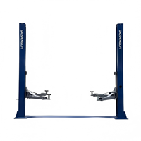 Pont élévateur hydraulique à deux colonnes Gaoshenglift certifié CE ISO, capacité 3,4T-4,5T, taille personnalisable, stable pour l'entretien en garage privé