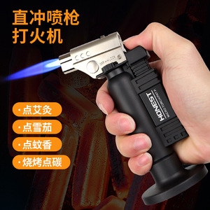 Encendedor de llama directa Honest Micro Torch, llama ajustable, resistente al viento, para uso en exteriores, barbacoas y cocinas. - Product Image 2